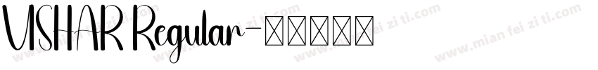 VISHAR Regular字体转换